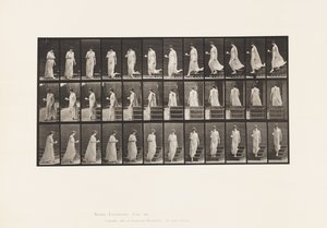 Plaat 143. Afdalen, Draaien Kop en Schotel in Rechter Hand door Eadweard Muybridge