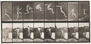 Plaat 160. Springen; breedtesprong (schoenen) door Eadweard Muybridge