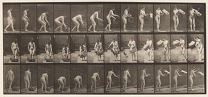 Plaat 213. Mand Optillen en Leegmaken door Eadweard Muybridge