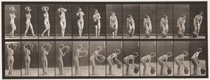 Plaat 235. Draaien en waterkruik van schouder naar grond verplaatsen, 1872-1885 door Eadweard Muybridge