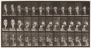 Plaat 238. Op Stoel Zitten, Benen Kruisen, Uit Theekop Drinken door Eadweard Muybridge