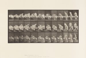 Plaat 264. Uit bed komen en zich voorbereiden om te knielen door Eadweard Muybridge