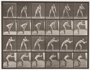 Plaat 280. Honkbal; vangen, 1885 door Eadweard Muybridge