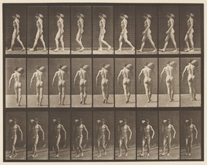 Plaat 31. Lopen, 75-lb Steen op Rechter Schouder Dragen door Eadweard Muybridge