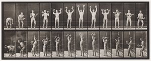 Plaat 322. Twee 50-lb Halters Heffen en Neerlaten door Eadweard Muybridge