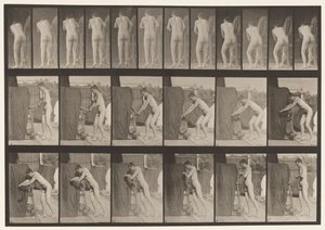Plaat 394. Een Kruk Draaien door Eadweard Muybridge