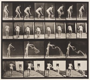 Plaat 401. Emmer Water Leegmaken door Eadweard Muybridge