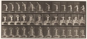Plaat 409. Kom water over hoofd gieten door Eadweard Muybridge
