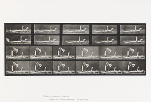 Plaat 556. Lokale Chorea; A, B, Liggend door Eadweard Muybridge