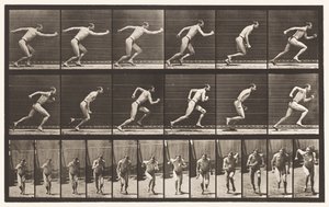 Plaat 59. Starten voor een Run (Schoenen) door Eadweard Muybridge