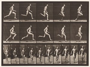 Plaat 60. Rennen op een halve mijl tempo (schoenen) door Eadweard Muybridge
