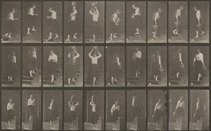 Plaat Nummer 504. Op- en Afdalende Trappen door Eadweard Muybridge