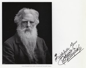 Portret van Eadweard Muybridge (zwart-wit foto)
