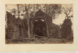 Ruïnes van de kerk van Las Monjas, Oud-Panama door Eadweard Muybridge