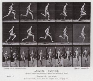 De menselijke figuur in beweging: Atleet, rennend