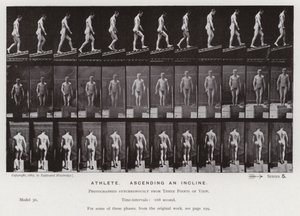 Het Menselijk Lichaam in Beweging: Atleet, een helling opgaand door Eadweard Muybridge
