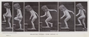 De menselijke figuur in beweging: Geselecteerde fasen uit serie 87 door Eadweard Muybridge