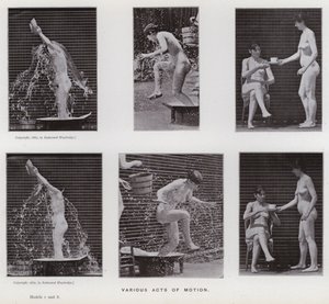 De menselijke figuur in beweging: Verschillende handelingen van beweging door Eadweard Muybridge