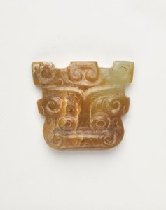 Diermaskervormige hanger, 650-500 v.Chr. door Eastern Zhou Dynasty Chinese School