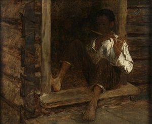 Zwarte jongen door Eastman Johnson