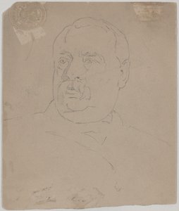 Grover Cleveland [verso] door Eastman Johnson