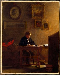 Zelfportret, ca.1865-70 door Eastman Johnson