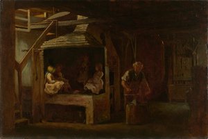 De Smidse door Eastman Johnson