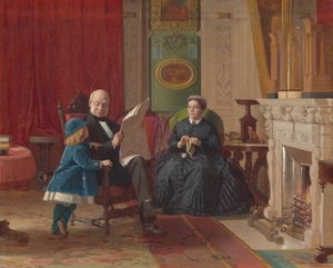 De Familie Brown door Eastman Johnson