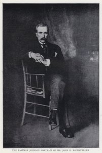 Het Eastman Johnson Portret van Mr John D. Rockefeller