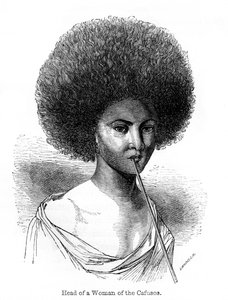 Hoofd van een vrouw van de Cafusos, 1848