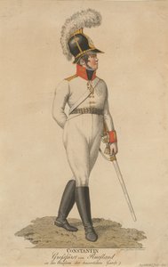 Portret van groothertog Constantijn Pavlovitsj van Rusland 1779-1831, 1807