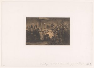 Maria van Bourgondië opgebaard in Brugge door Edgar Alfred Baes