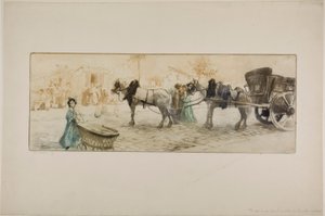Een zijstraat in de Grandes Carridres wijk door Edgar Chahine