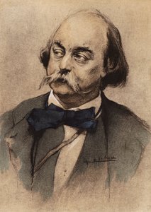 Portret van Gustave Flaubert door Edgar Chahine