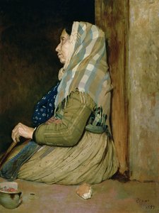 Een Romeinse Bedelares, 1857
