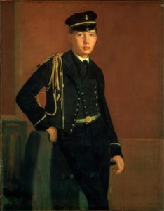 Achille de Gas en officier de Midshipman door Edgar Degas