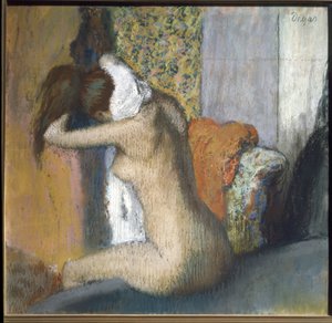 Na het bad door Edgar Degas