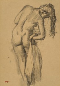 Na het bad door Edgar Degas