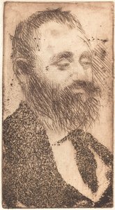 Alphonse Hirsch, 1875 door Edgar Degas
