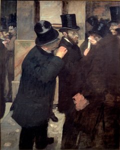 Op de Beurs door Edgar Degas