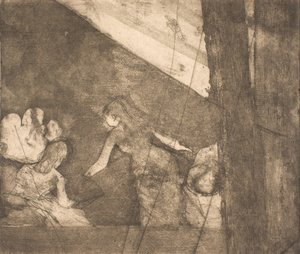 Aux Ambassadeurs door Edgar Degas