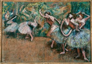 Balletscène door Edgar Degas