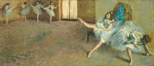 Voor de Ballet door Edgar Degas