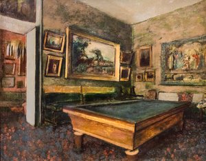 Biljartzaal door Edgar Degas