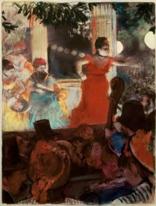 Café-concert aux ambassadeurs door Edgar Degas