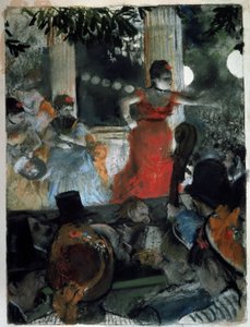 Caféconcert bij Les Ambassadeurs door Edgar Degas