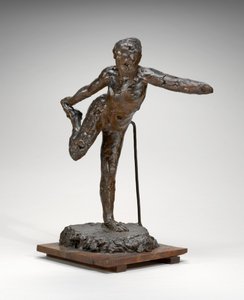 Danser Houdt Haar Rechtervoet in Haar Rechterhand, mogelijk 1900-1911 door Edgar Degas