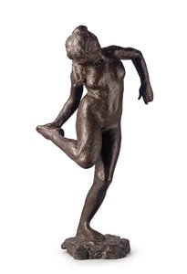 Danseres die naar de zool van haar rechtervoet kijkt; Danseuse Regardant la Plante de son Pied Droi, ca. 1895 door Edgar Degas