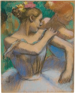Dancer die haar schouder aanpast, ca. 1896-99