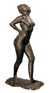 Dancer at rest, sculptuur door Edgar Degas, ca. 1882-95